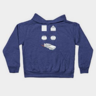 Origami Delorean Kids Hoodie